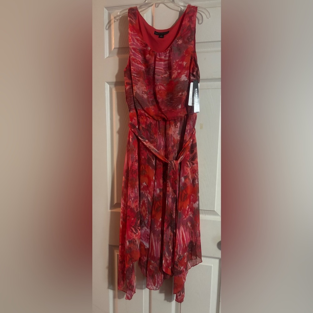 Brand New Sleeveless Watercolor Dress - Flowing & Feminine